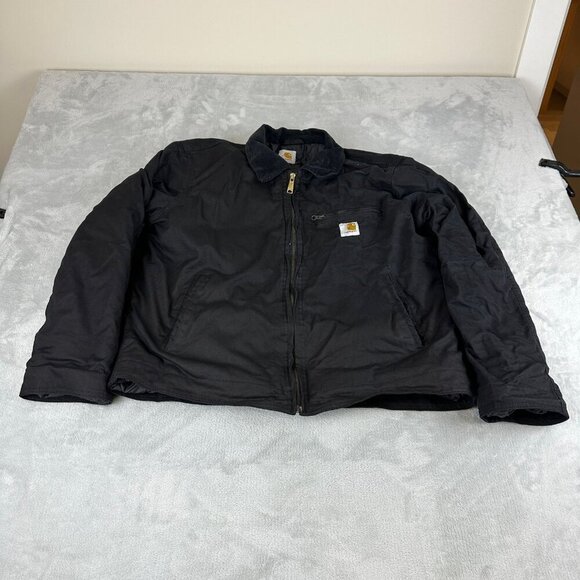 Carhartt Re-work Blanket Lined Black Detroit Men's XL (Fits like a large!) - Picture 8 of 13